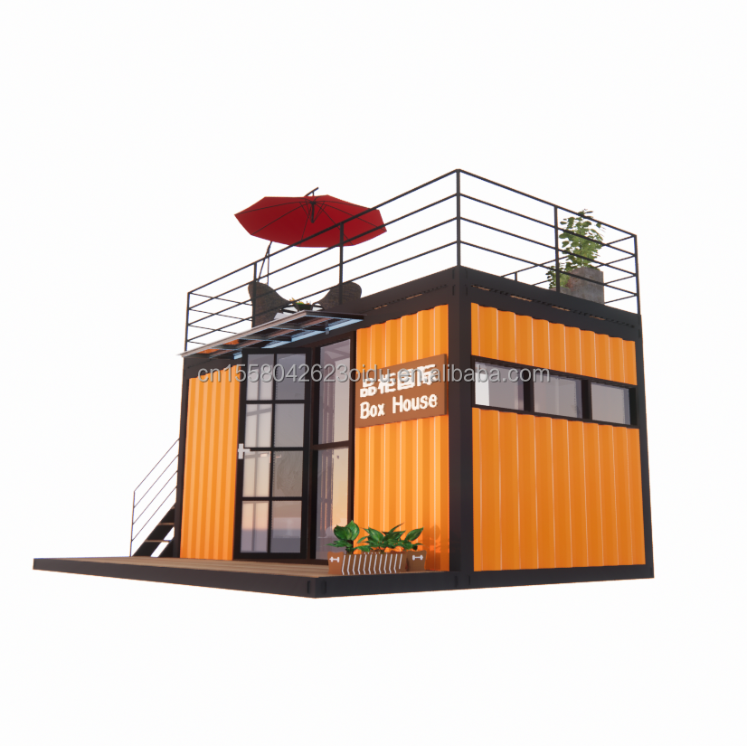 Hotel 20 Foot Portable Container Clothes Shop Prefabricated Cafe Mobile Store Warehouse