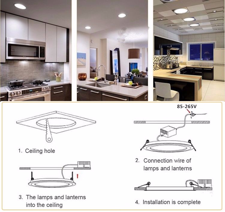 12W 15W 18W 24W 3000K 6500K Sqaure ultra bright led light panel