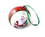 Metal Christmas Ball Ornament Gift Tin