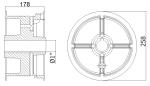 Die-Cast Aluminium Drum Standard Lift 1100-18 134-5500MM