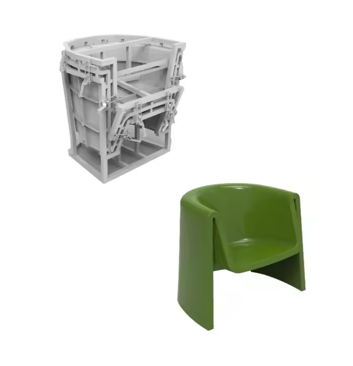 Plastic chair Mould Customization for Outdoor Rotomold Furniture