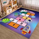 Cartoon Number Grid Carpets For Living Room Children Playroom 120*160cm