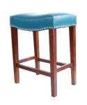 American Style Dining Chair Sets 10kgs blue leather barstool