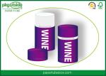 100% Recycled Paper Wine Gift Tube Packaging Durable Environmentally Friendly