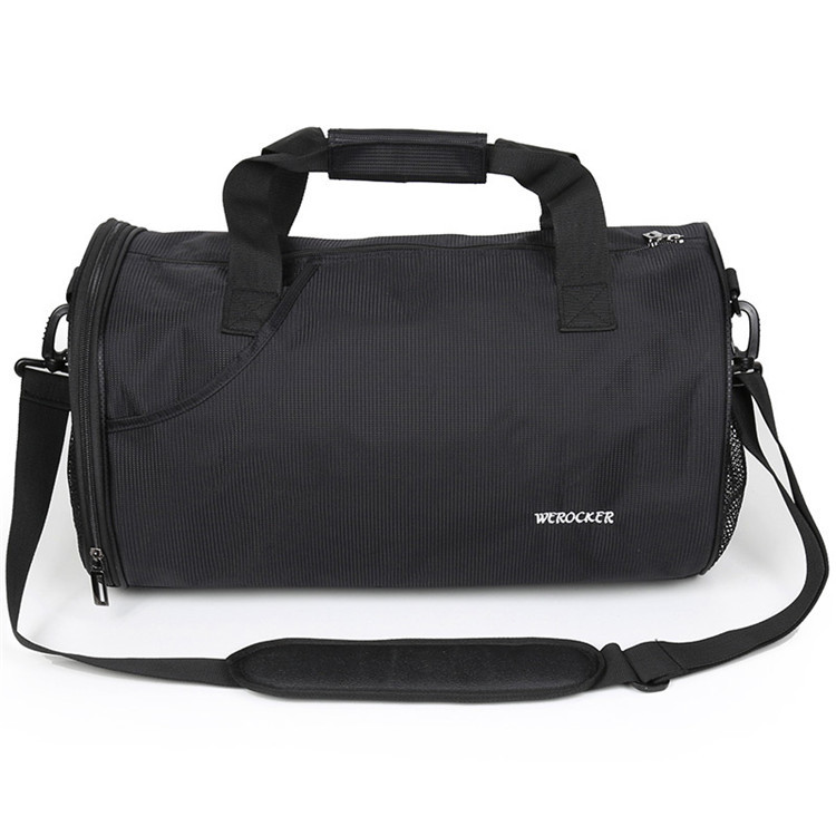 250MM Basketball Training Black Nylon Travel Gym Bag Duffle Gym Fitness