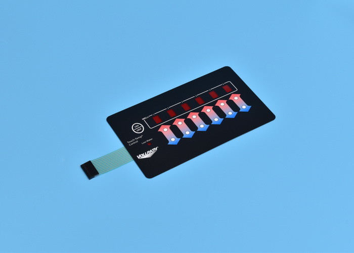 Gradient Printing Keyboard Membrane Switch With Led Touch Temp Control