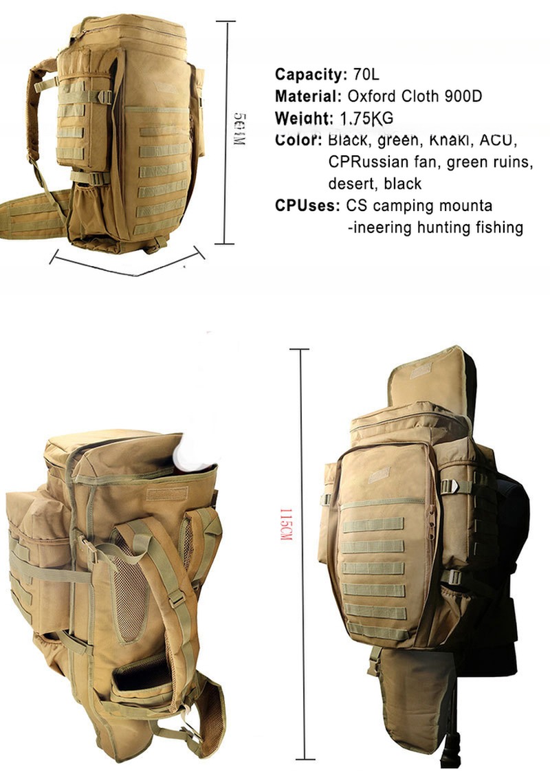 Popular Comfortable Bag Multi Function Outdoor Training Backpack Waterproof 900D Oxford