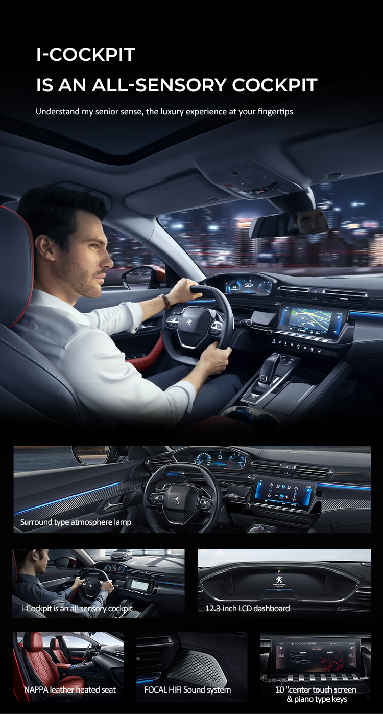 2023 Peugeot 508L Gas Powered Vehicle Automatic Air Conditioner and Rear Camera for a Top-of-the-Line Driving Experience