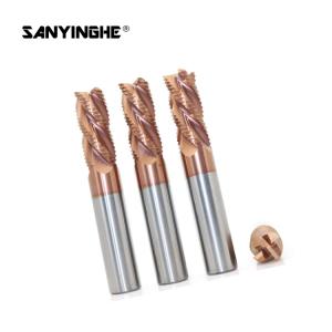 Quality HRC58 Tungsten Carbide Roughing End Mills 4mm 5mm Milling Cutter For Metal wholesale