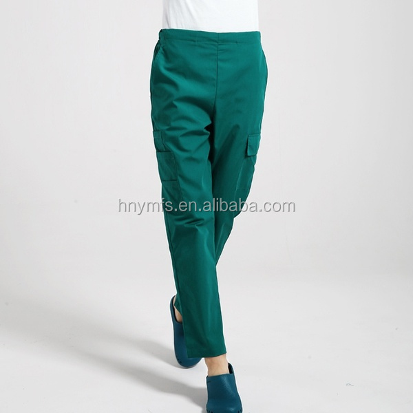 Basic Hospital Scrubs V Neck New Style Stretchy Medical Scrubs Sets
