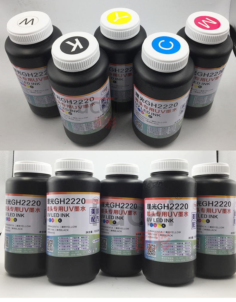 1000ML/Bottle UV Printer Ink For Uv Printer Ricoh GH2220 Printhead