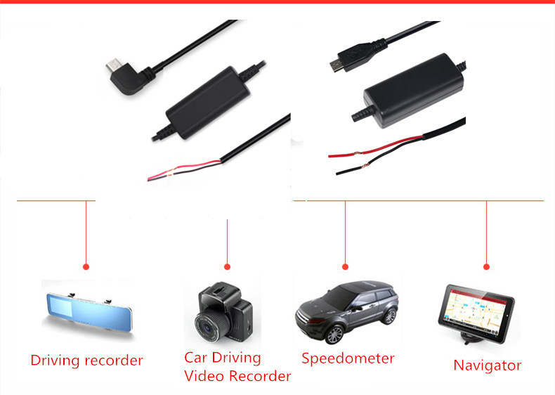 CE ROHS Certified Micro-USB To 5V DC Usb Step Up Cable For Car Charger