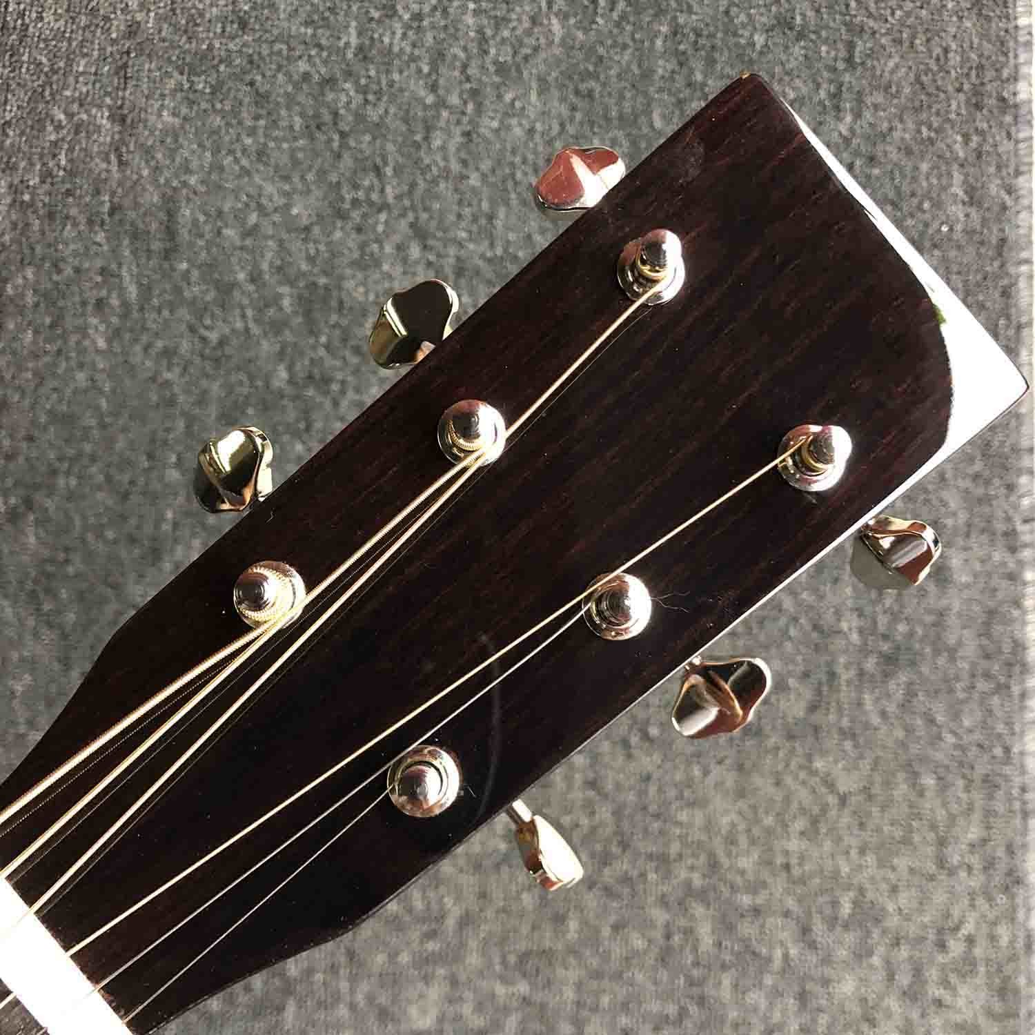 Custom Solid Spruce Top GOM28S Acoustic Electric Guitar 2020 New Yellow Color Rosewood Back and Side Acoustic Guitar EQ