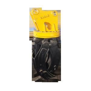 Quality Hydraulic Grapple Cat Doosan Hyundai Hitachi Volvo Sany Excavator Rotating Double Cylinder Wood Rotator Forestry Operations Grabber wholesale