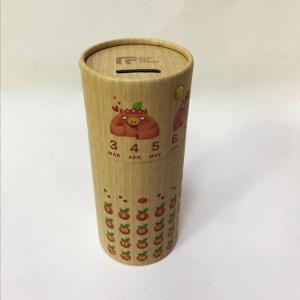 Quality Custom Logo Coin Bank Diameter 85mm Kraft Paper Push Up Tube wholesale