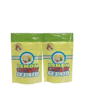 Quality biodegradable smell proof Lemon Cherry Gelato plastic packaging bag wholesale