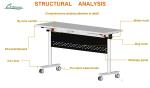 25mm Top Thickness Collapsible Table for B2B Furniture