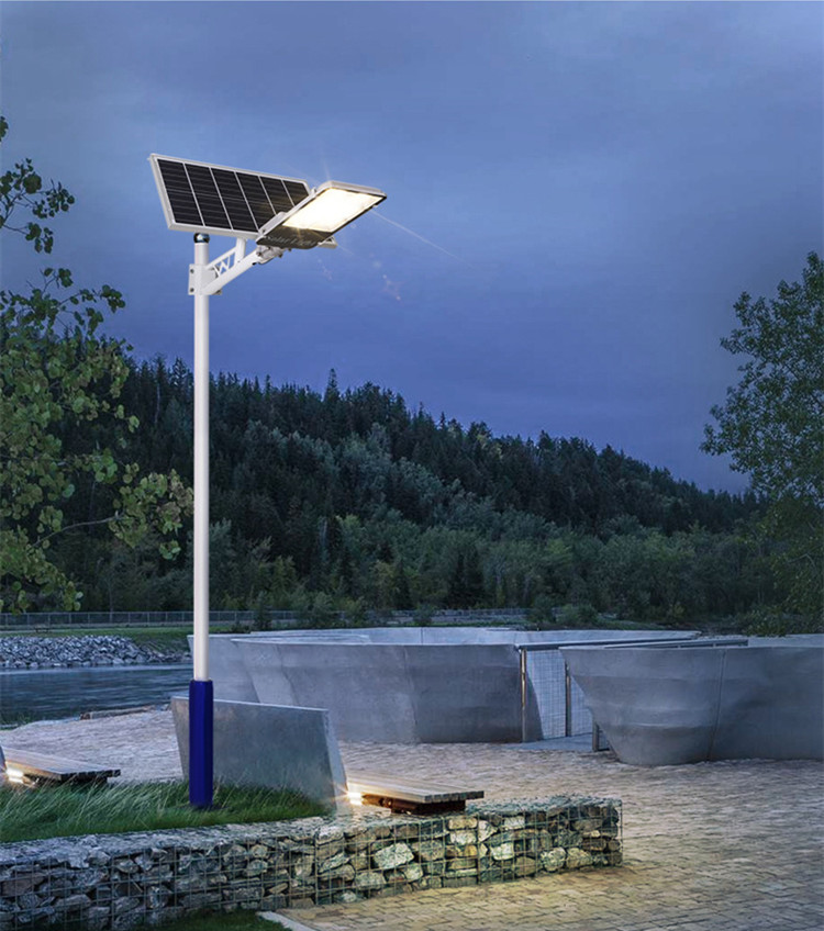 Outdoor High Lumen Led Street Light , 50w 100w Solar Powered Street Lights With Remote