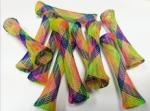 Colorful boinks cat toy Flicks / Cat Toys Tube , Plastic Cat Tube Toy