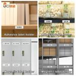 Writable Magnetic Label Holder White Clear PVC Label Holder Pocket