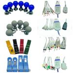 Multifunction EKG Cables Electrodes ECG Machine Parts Nickel Plating For Child
