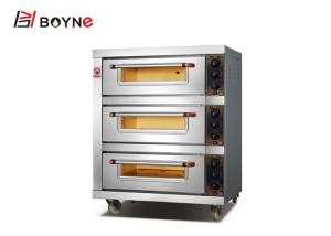 Quality Three Deck Three Trays 12kw Industrial Baking Oven for bakery shop or kitchen wholesale