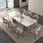 Modern Fashion Stainless Steel Marble Banquet Hall Wedding Table