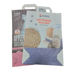China Biodegradable Multilayer Kraft Paper Bags 5kg Tofu Cat Litter Packaging Bag on sale