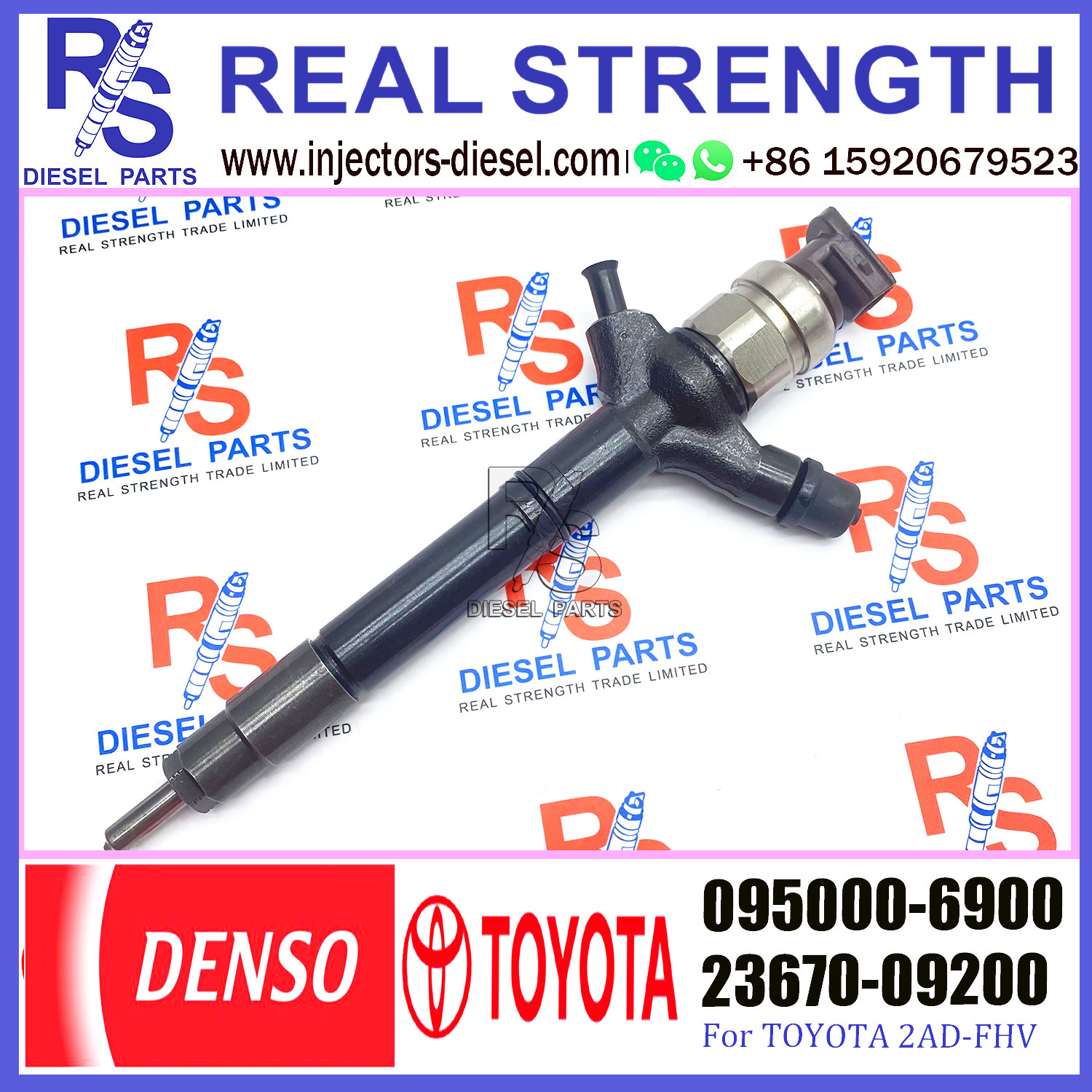 Common Rail Fuel Injector 095000-6900 095000-7240 095000-7250 095000-7600 23670-09200 23670-0R160 For Toyo-ta Rav4