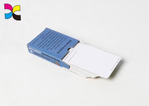 Quality Lid Base 4 Colors Custom Card Printing , Hot Stamping Custom Printable Cards wholesale