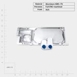 Aluminum Cold Plate Heat Sink With Conduction Heat Dissipation And Mounting