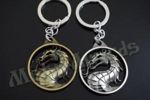 Quality Dragon Designed Zinc Alloy Metal Key Chains Metal Keyrings Antique Gold Silver Plating wholesale