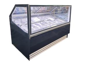Quality Gelato Showcase Supplier Ice Cream &amp; Gelato Display Freezers With 16 Italian Pans wholesale