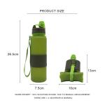 650ML Odorless Leak Proof Silicone Folding Bottle