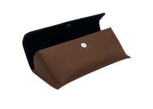 Quality Handmade PU PVC Leather Spectacle Pouch For Big Glass wholesale