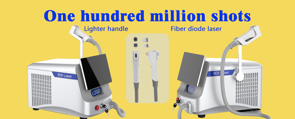 Custom Fiber Laser Hair Removal Machine For Dark Skin Spot Size 14*14mm 12*20mm 12*35mm