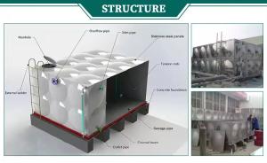 Quality Stainless Steel Inflatable Water Tanks With Good Quality Sectional Large Drinking Water Storage Tank wholesale