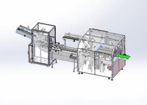 Quality Skin Sun Care Bottle Cartoning Machine Intermittent Operating Mode PLC Control wholesale