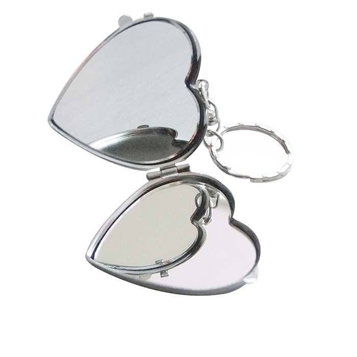 Blank Sublimation Keychain Mirror compact mirrors for sublimation printing
