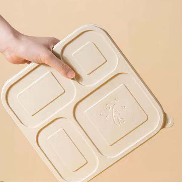5 Compartment Biodegradable Food Containers Corn Starch Food Grade