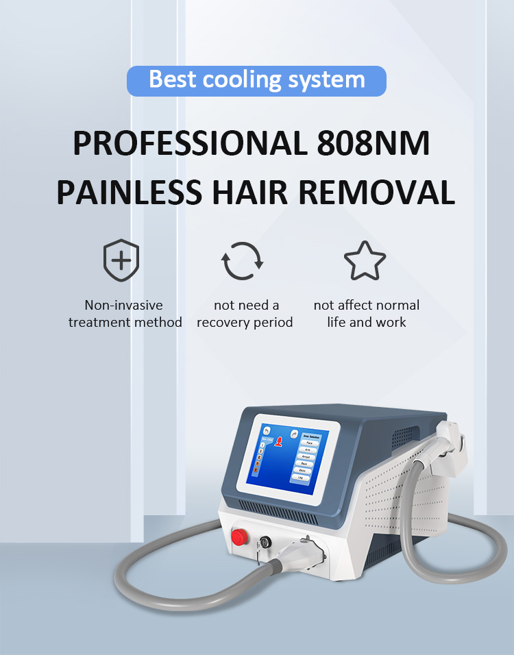 Portable 808nm Diode Laser Hair Removal Machine For Home