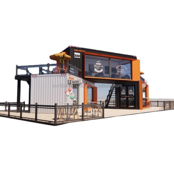 Modified Shipping Container Shop House Container Coffee Shop with Galvanized
