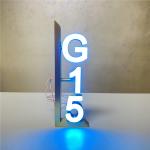 Gold Mirror House Number Sign Hotel Door Number Plates DC12V