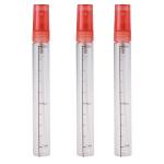 Clear Glass Tube Bottles , Fragrance Oil Roll On Bottles With Screw Top / Scale