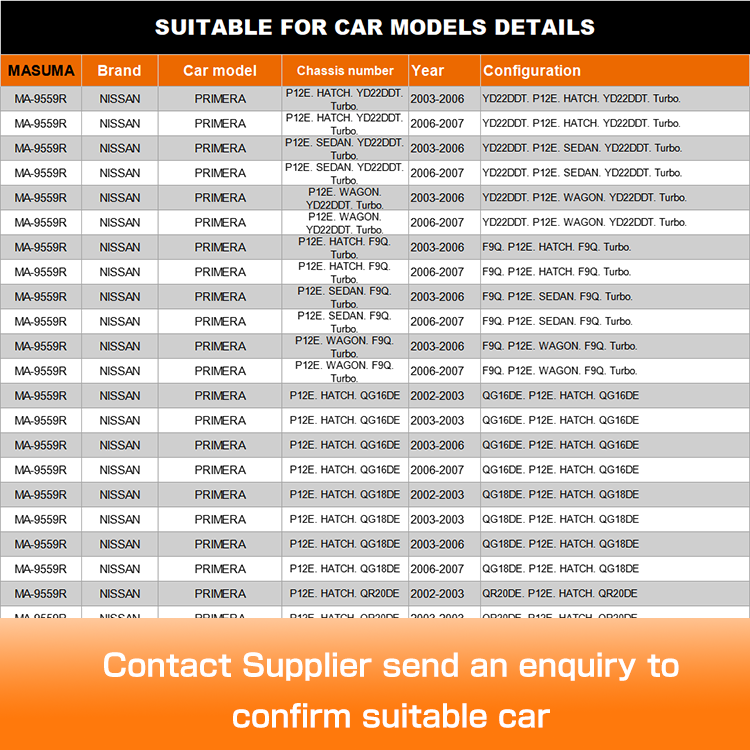 Suspension arm assy MA-9559R for NISSAN PRIMERA F9 54500-AU010 54500-AV600 54500-AV605