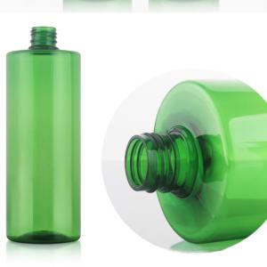 Quality 500ML Spiral PET Clear Liquid Pump Bottle Flat Shoulder wholesale
