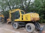 Compact Japan Used Komatsu Excavator PC150W-6 Used Wheel Excavator