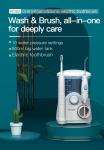 Combo Electric Toothbrush IPX4 Countertop Water Flosser Teeth Whitening 600ml