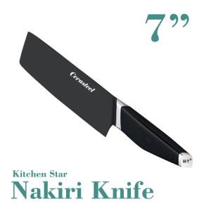 Quality 7 Inch Sharp Kitchen Knives / Hammertone Blade Ceramic Cutter Knife wholesale