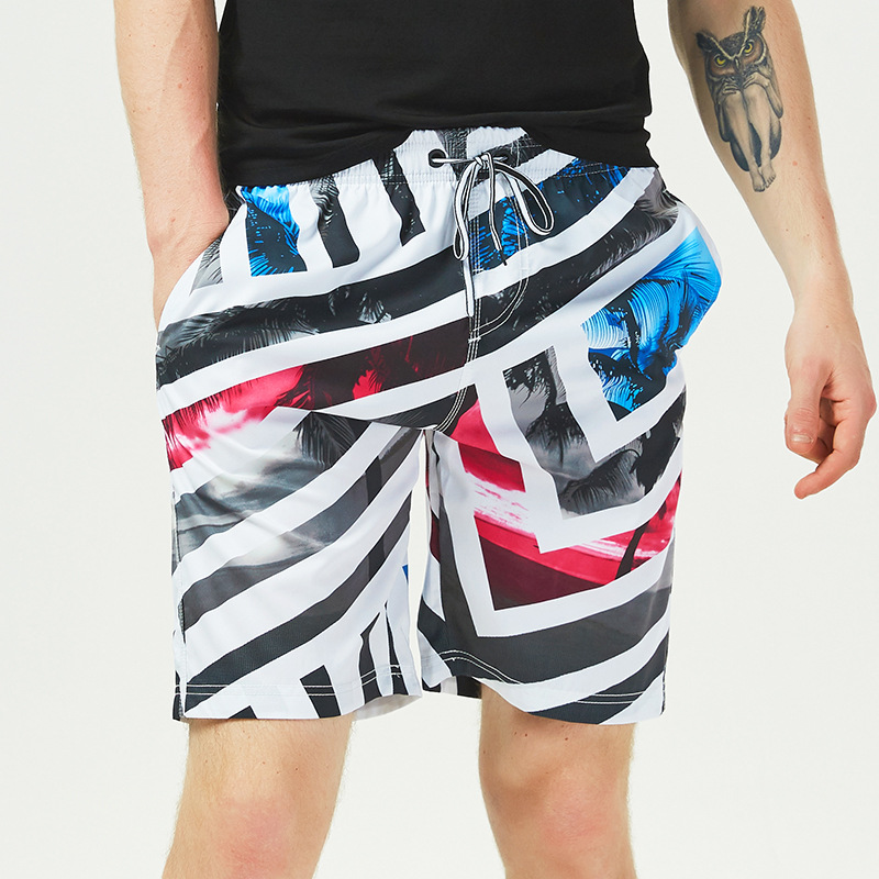 Water Repellent Custom Beach Shorts , Mens Casual Beach Shorts Spandex Polyester Material